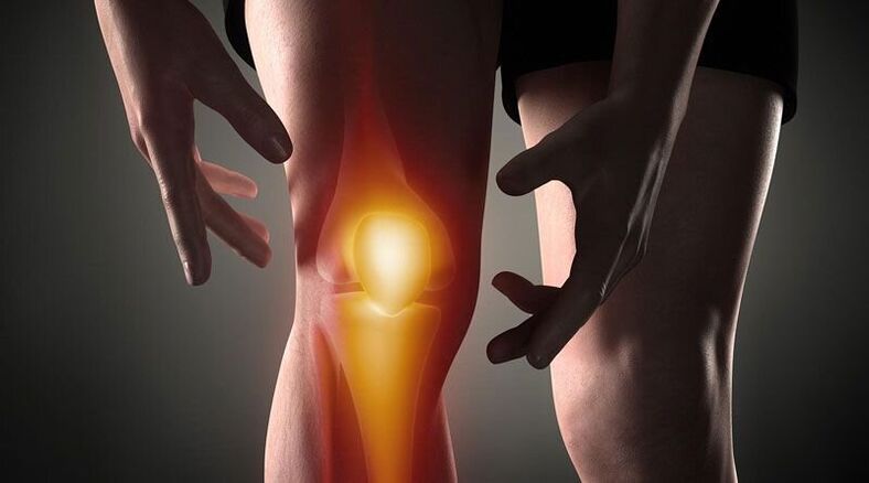Disorders of metabolic processes in the structures of the joint can cause pain in the knee