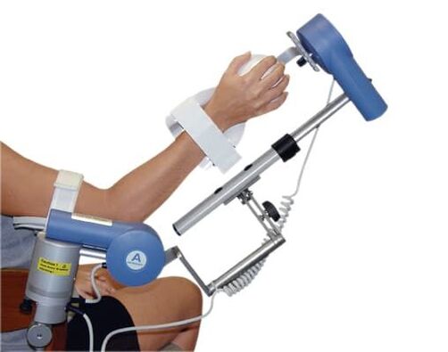Mechanotherapy for osteoarthritis of the shoulder joint for early recovery of muscles and ligaments